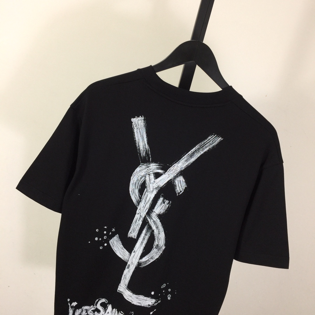 Saint Laurent Cotton-jersey T-shirt  - PerfectKickZ