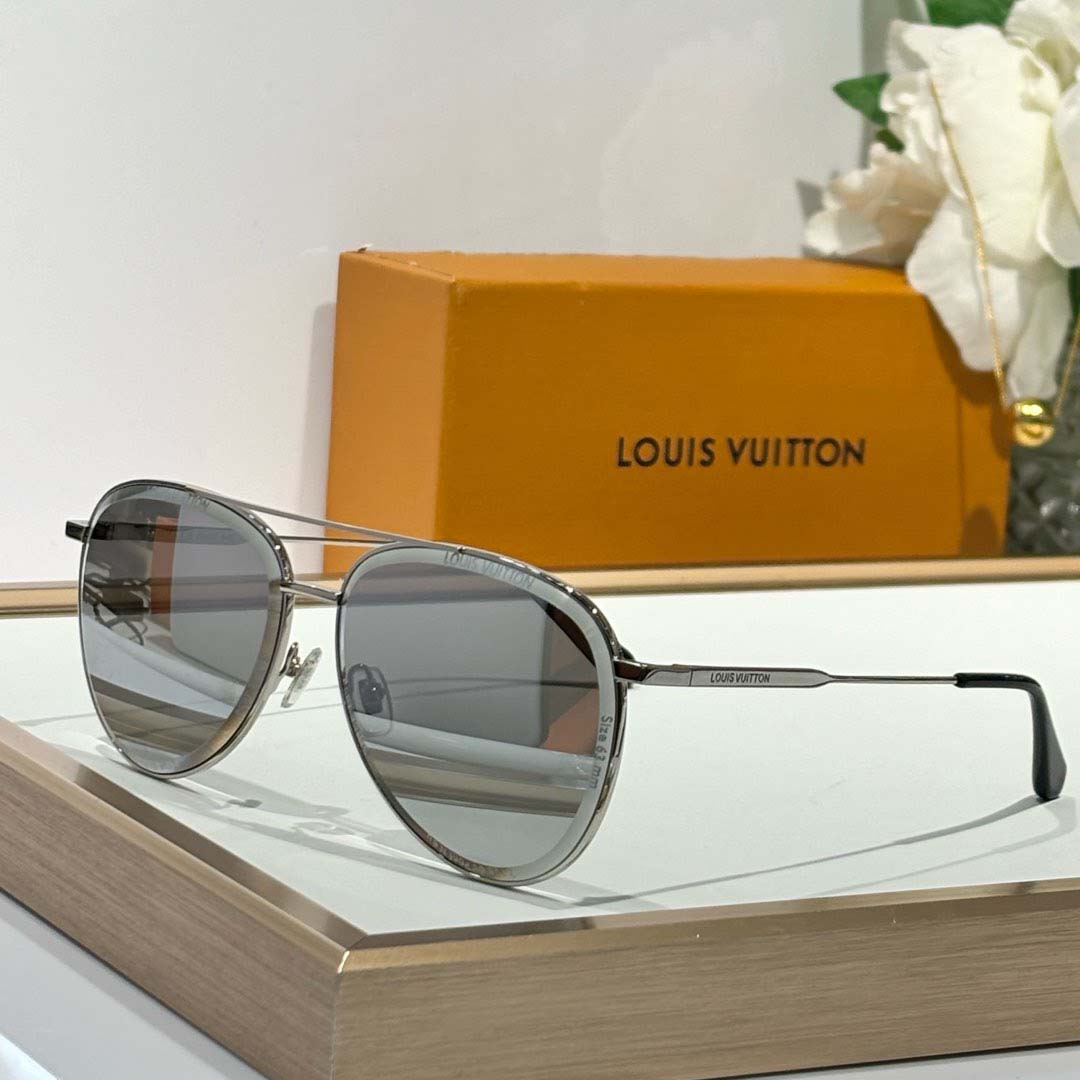 Louis Vuitton LV Super Vision Metal Pilot Sunglasses   Z2625U - PerfectKickZ