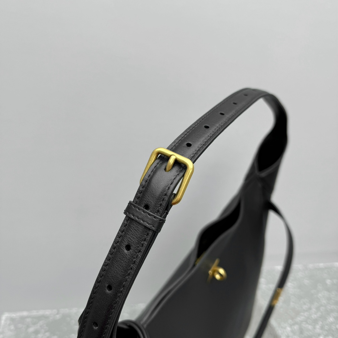 Balenciaga Bel Air Large Hobo Bag In Black  - PerfectKickZ