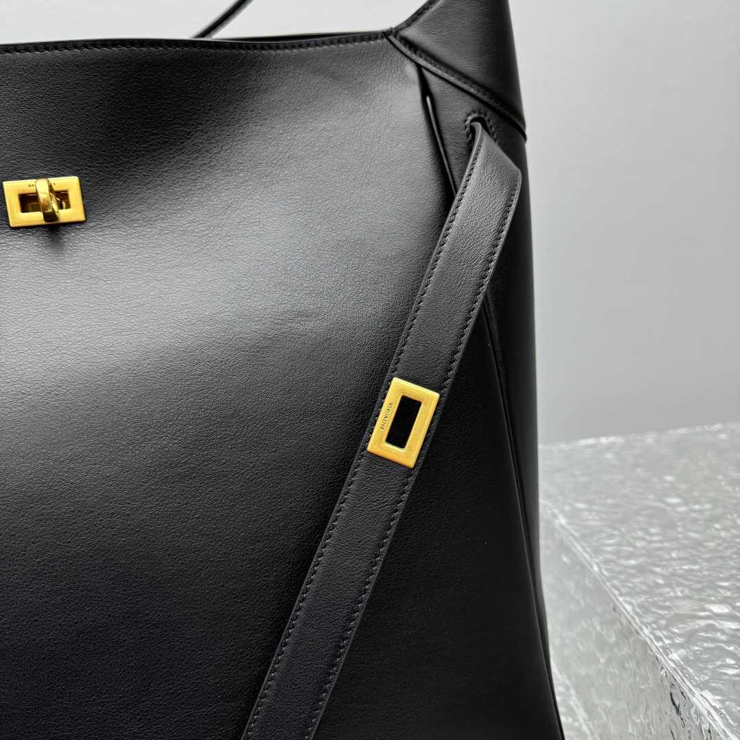 Balenciaga Bel Air Large Hobo Bag In Black  - PerfectKickZ