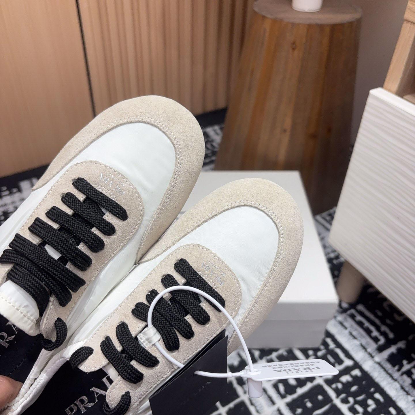 Prada Collapse Re-Nylon And Suede Sneakers - PerfectKickZ