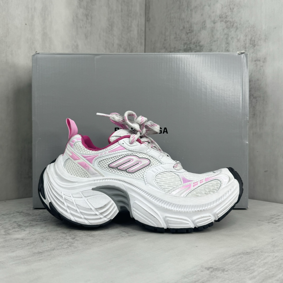 Balenciaga 6XL Sneaker In White, Light pink, Grey And Black - PerfectKickZ