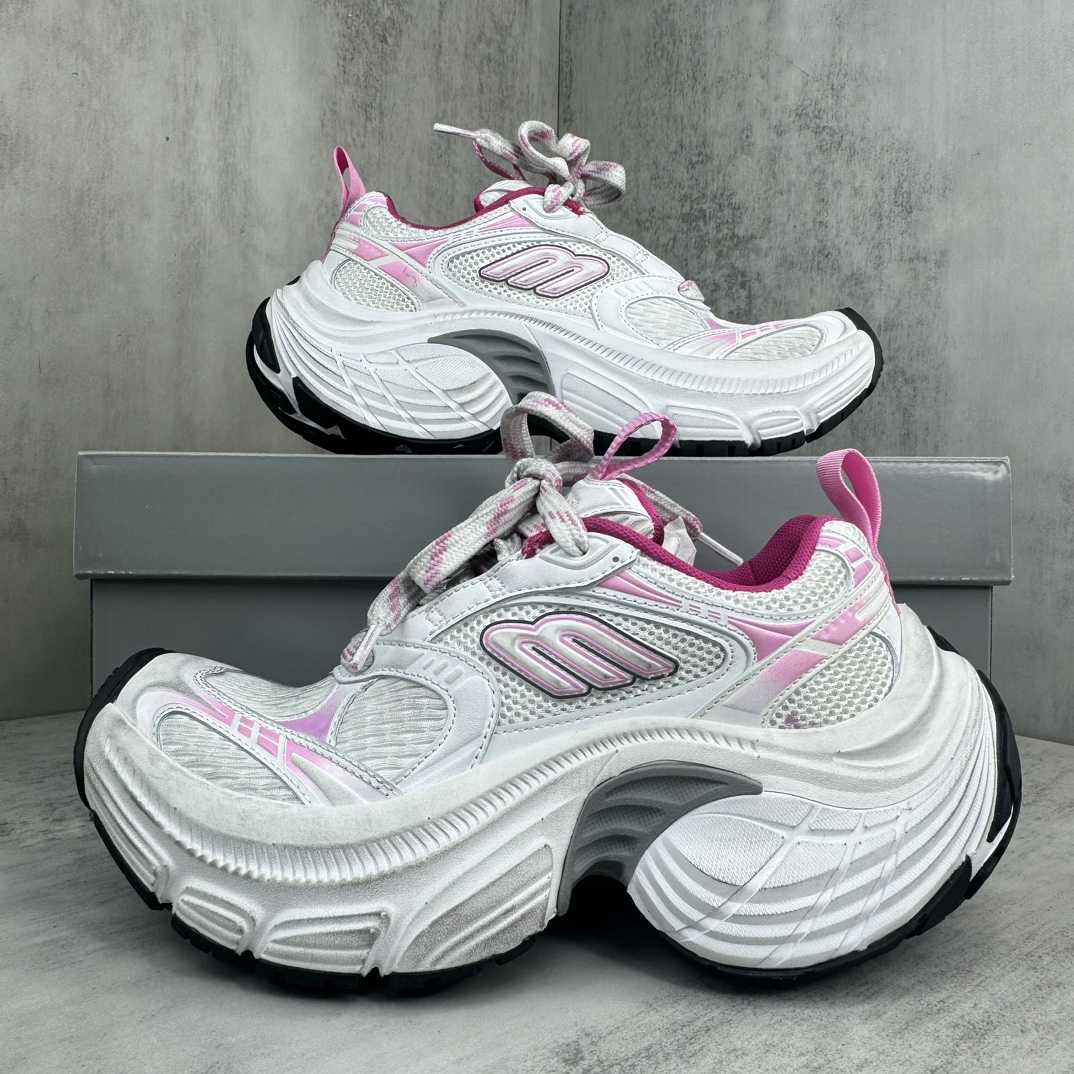Balenciaga 6XL Sneaker In White, Light pink, Grey And Black - PerfectKickZ