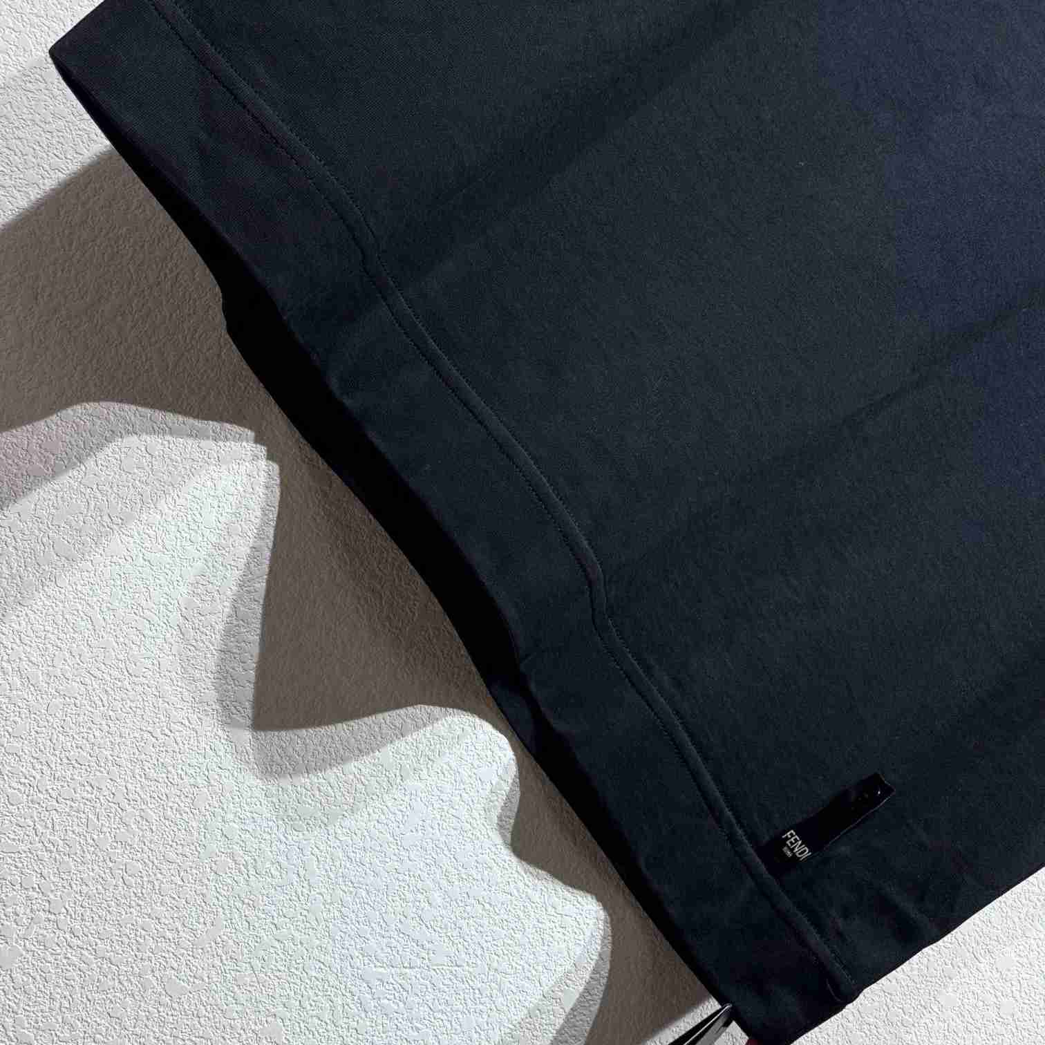 Fendi Black Cotton T-shirt - PerfectKickZ