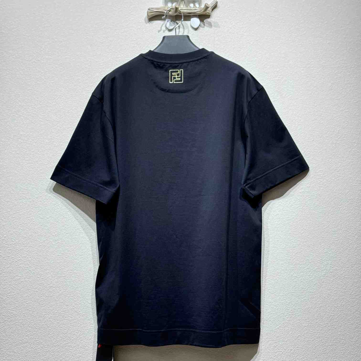 Fendi Black Cotton T-shirt - PerfectKickZ