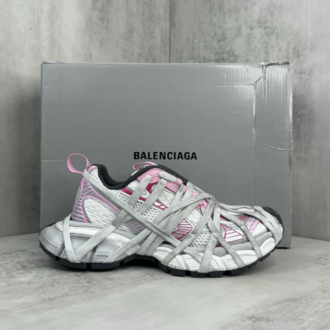 Balenciaga 3XL Extreme Lace Sneaker In White/grey - PerfectKickZ