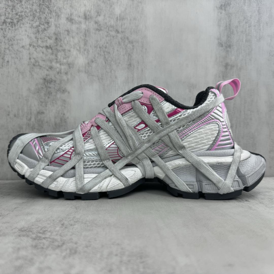 Balenciaga 3XL Extreme Lace Sneaker In White/grey - PerfectKickZ
