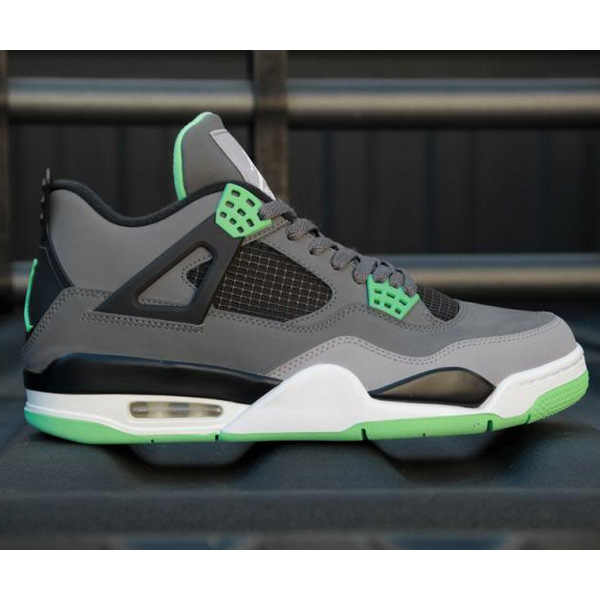 Jordan 4 Retro Green Glow Sneakers    - PerfectKickZ