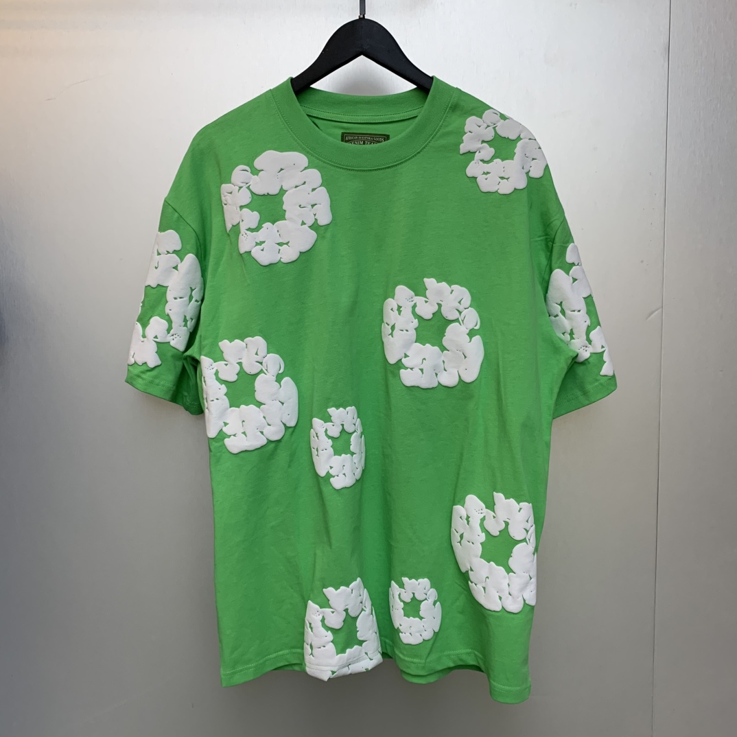 Denim Tears Cotton T-shirt In Green - PerfectKickZ