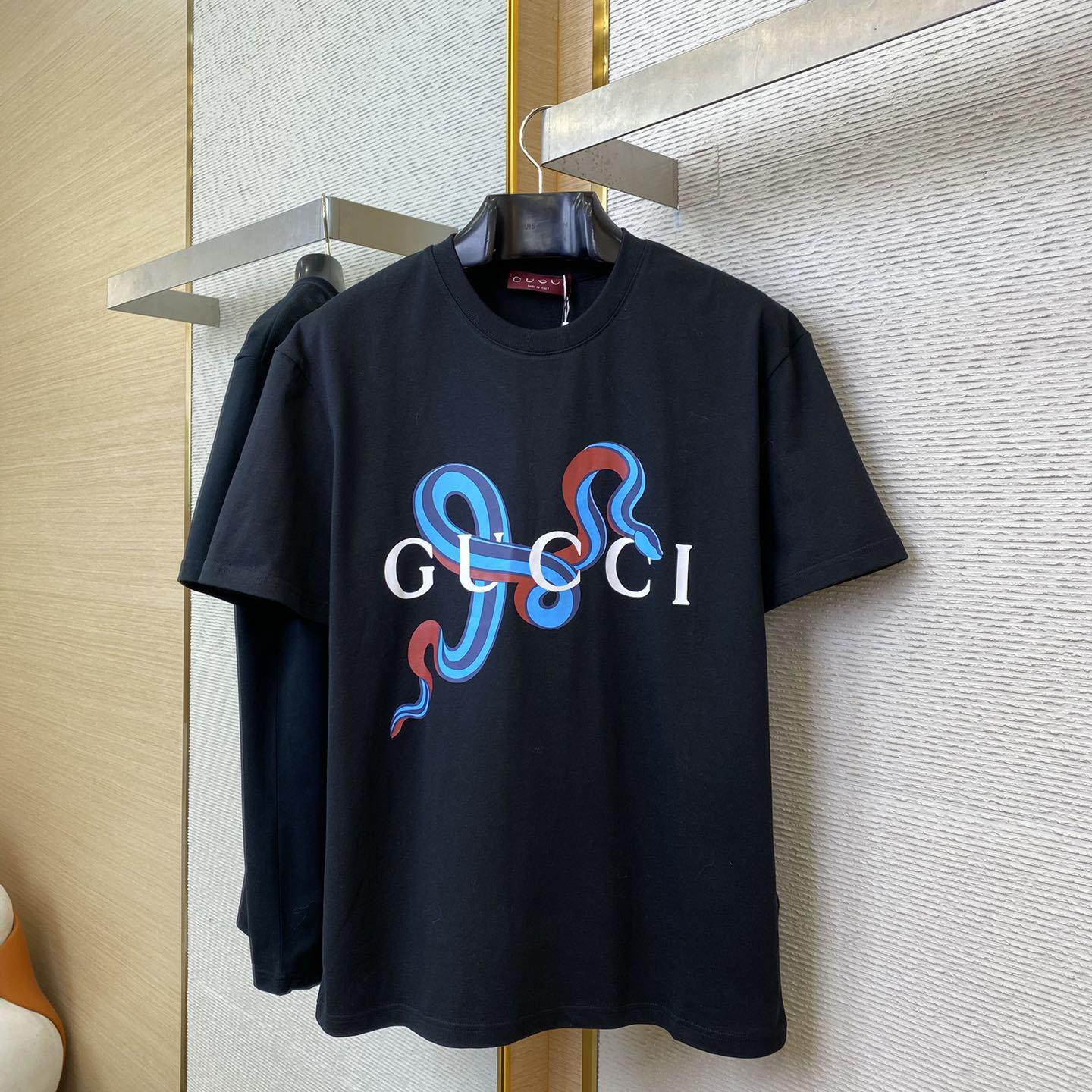 Gucci Printed Medium Cotton Jersey T-shirt - PerfectKickZ