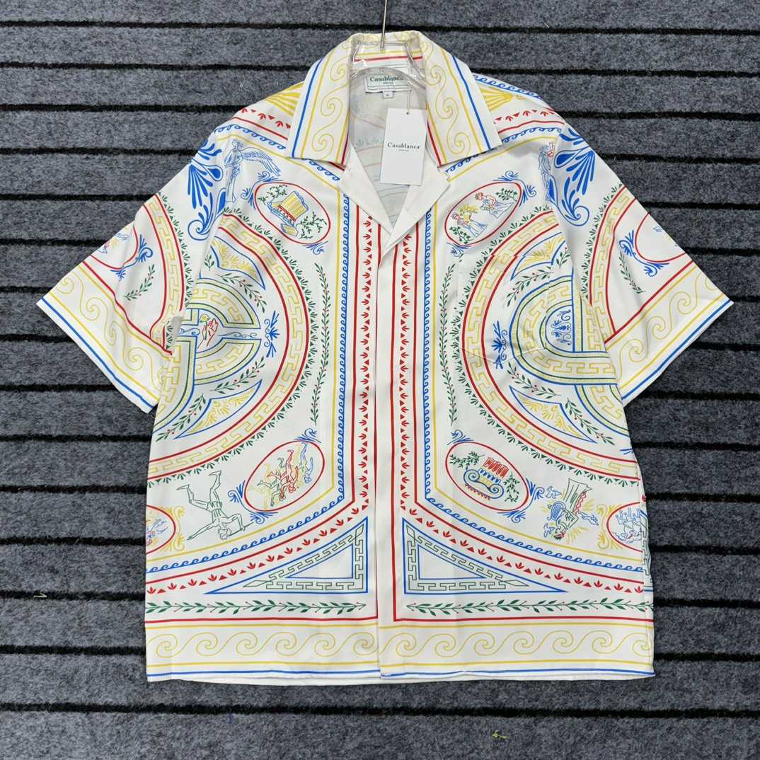 Casablanca Short Sleeve Cuban Collar Shirt - PerfectKickZ