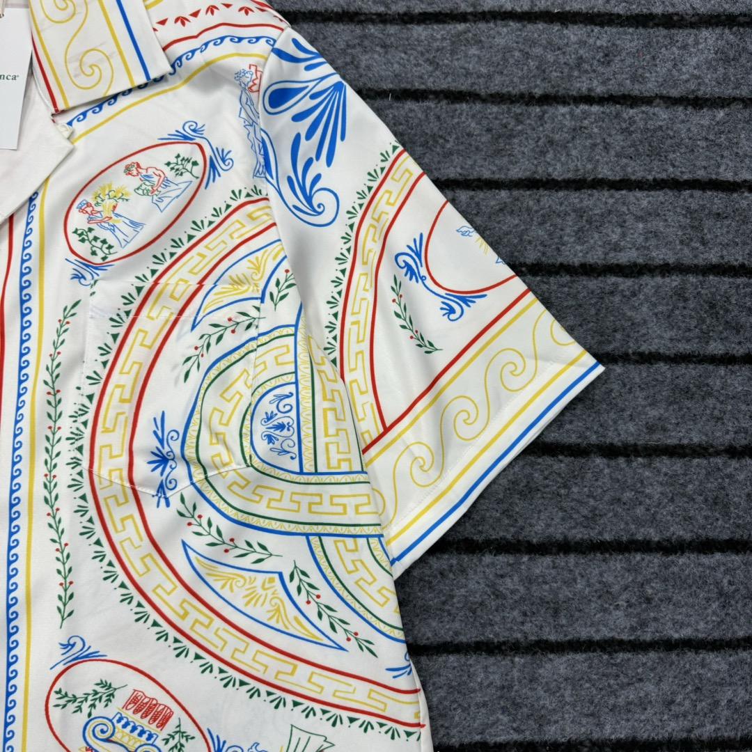 Casablanca Short Sleeve Cuban Collar Shirt - PerfectKickZ