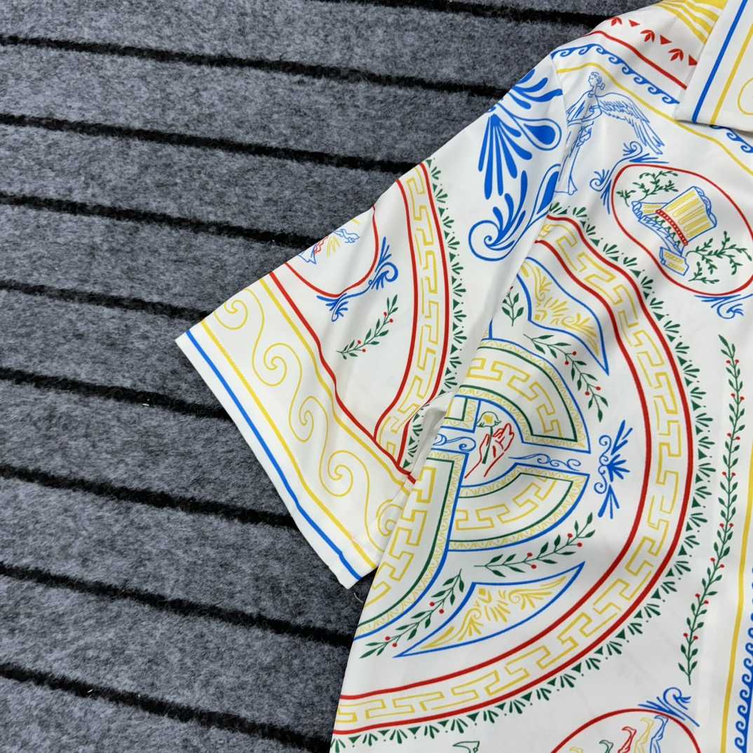 Casablanca Short Sleeve Cuban Collar Shirt - PerfectKickZ