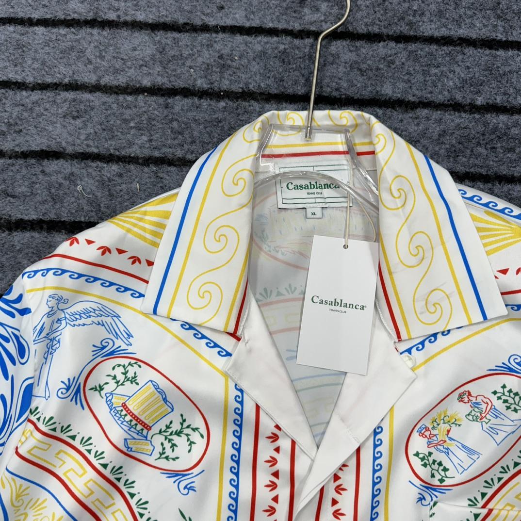 Casablanca Short Sleeve Cuban Collar Shirt - PerfectKickZ