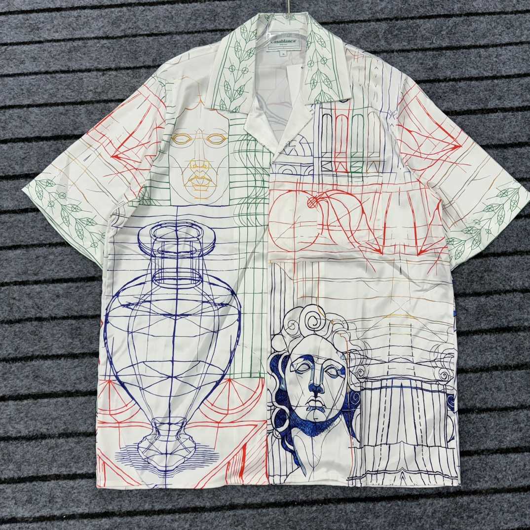 Casablanca Short Sleeve Cuban Collar Shirt - PerfectKickZ