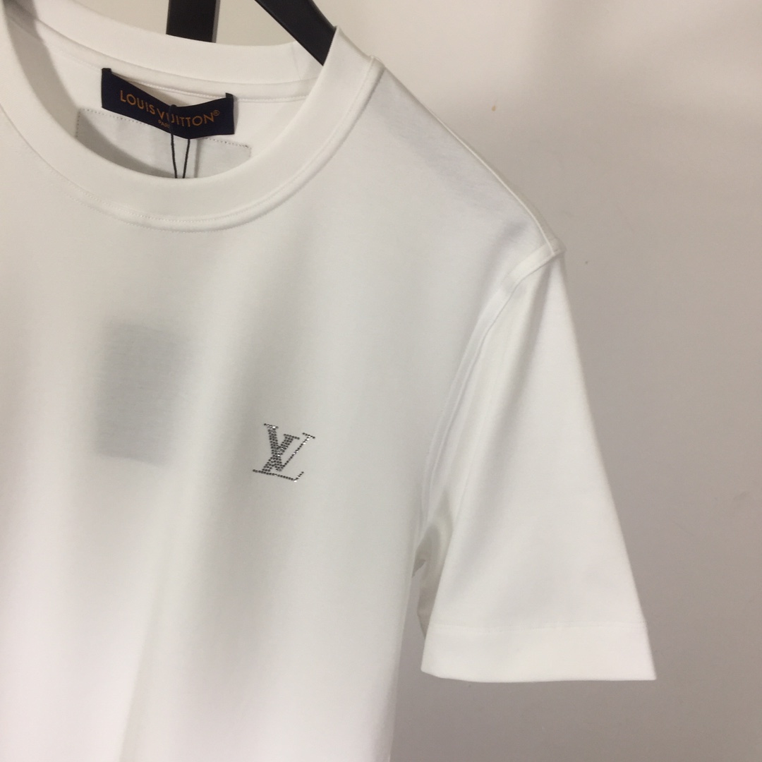 Louis Vuitton Cotton T-Shirt With Crystal - PerfectKickZ