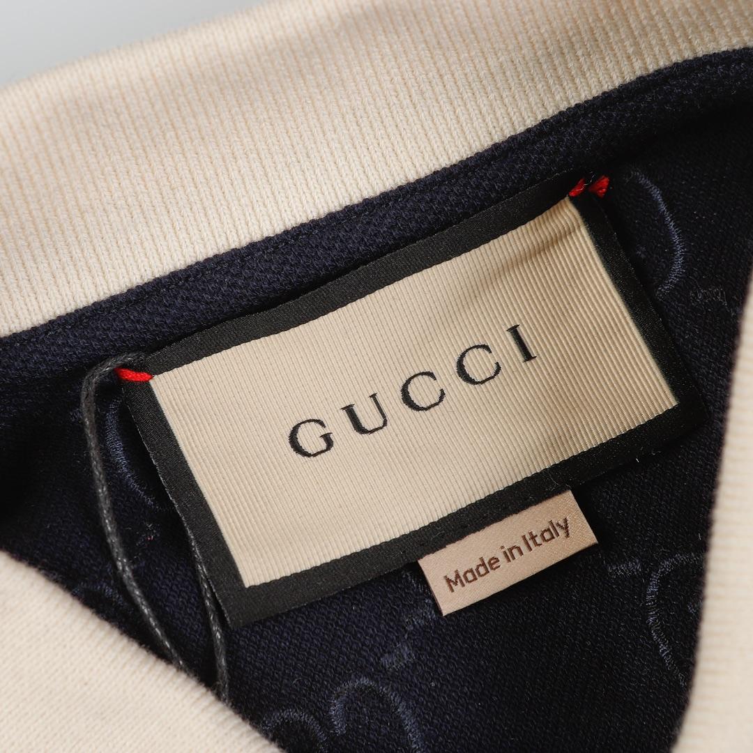 Gucci Cotton polo shirt with GG Embroidery - PerfectKickZ