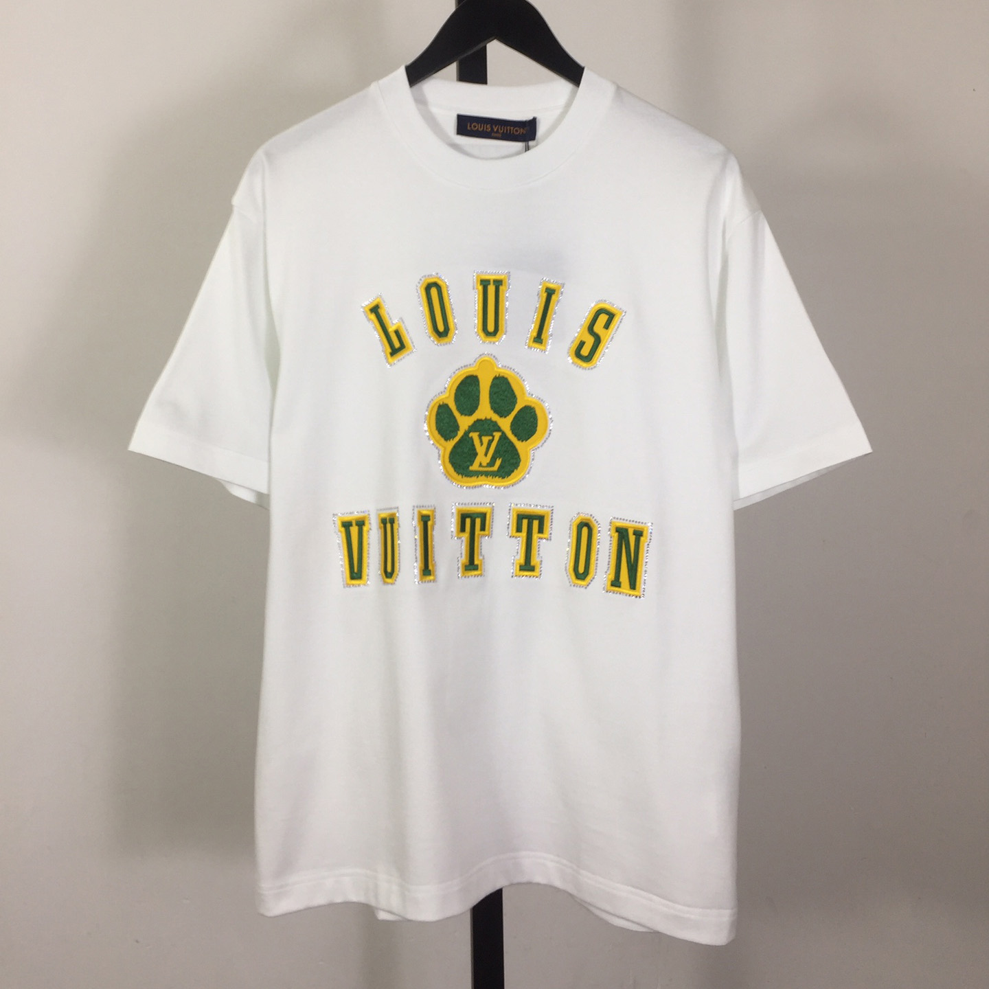 Louis Vuitton Embellished Short-Sleeved Cotton Crewneck - PerfectKickZ