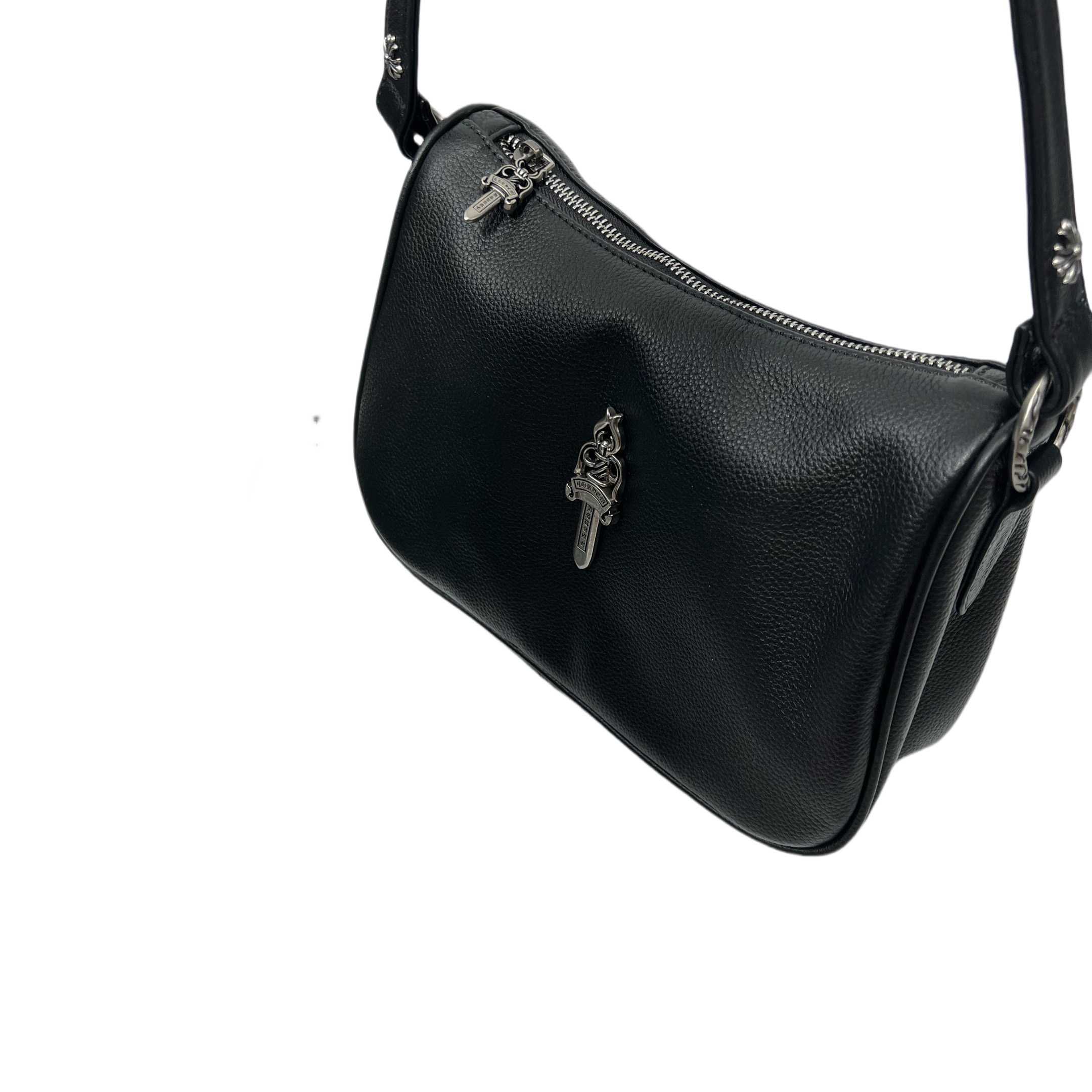 Chrome Heart Black Nugget Bag   25-16-9cm - PerfectKickZ