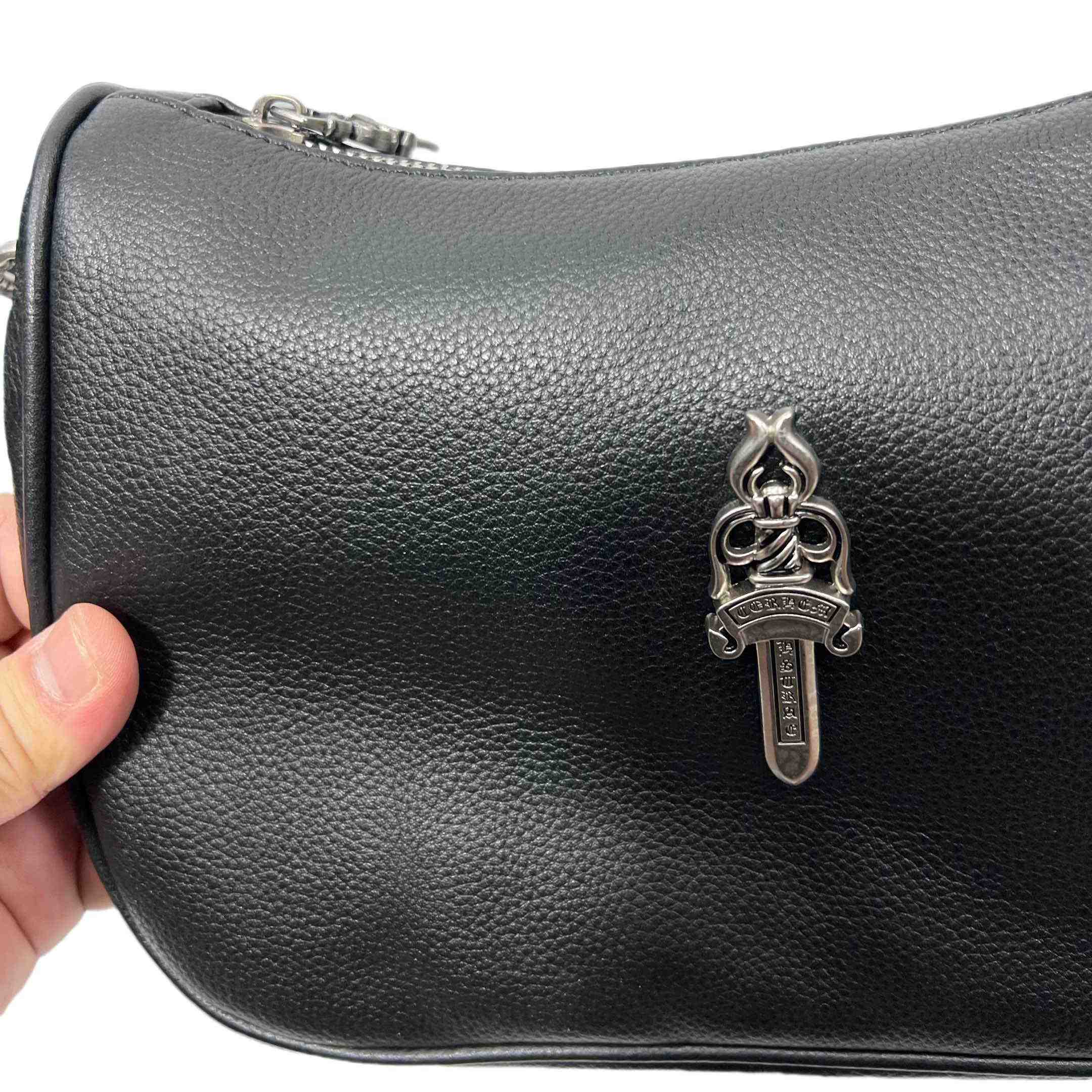 Chrome Heart Black Nugget Bag   25-16-9cm - PerfectKickZ