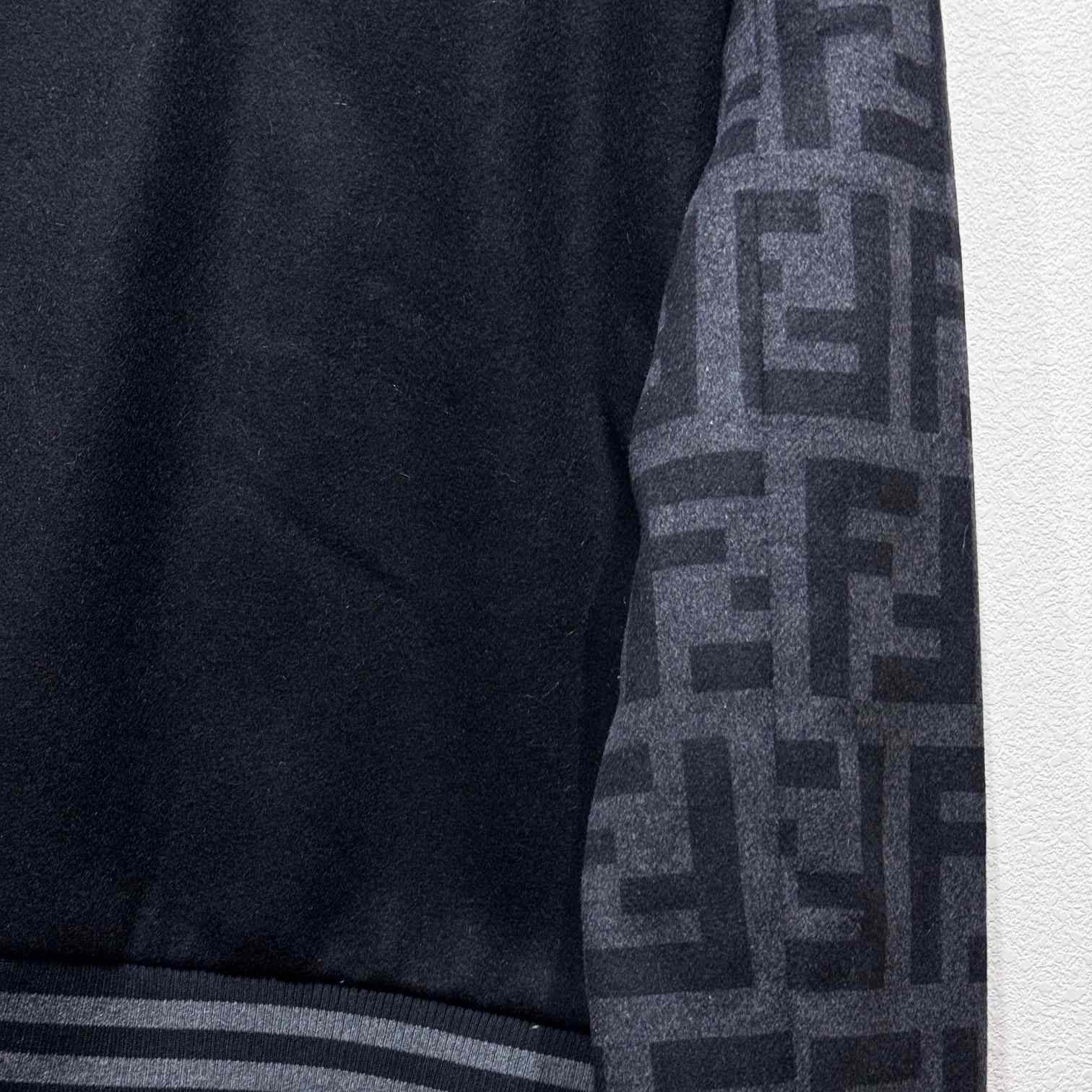 Fendi Black Wool Bomber Jacket - PerfectKickZ