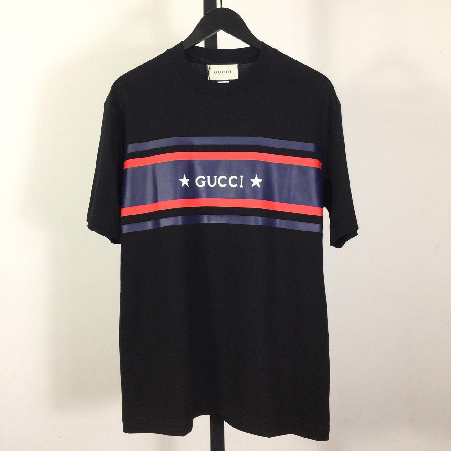 Gucci Cotton Jersey Printed T-shirt   - PerfectKickZ