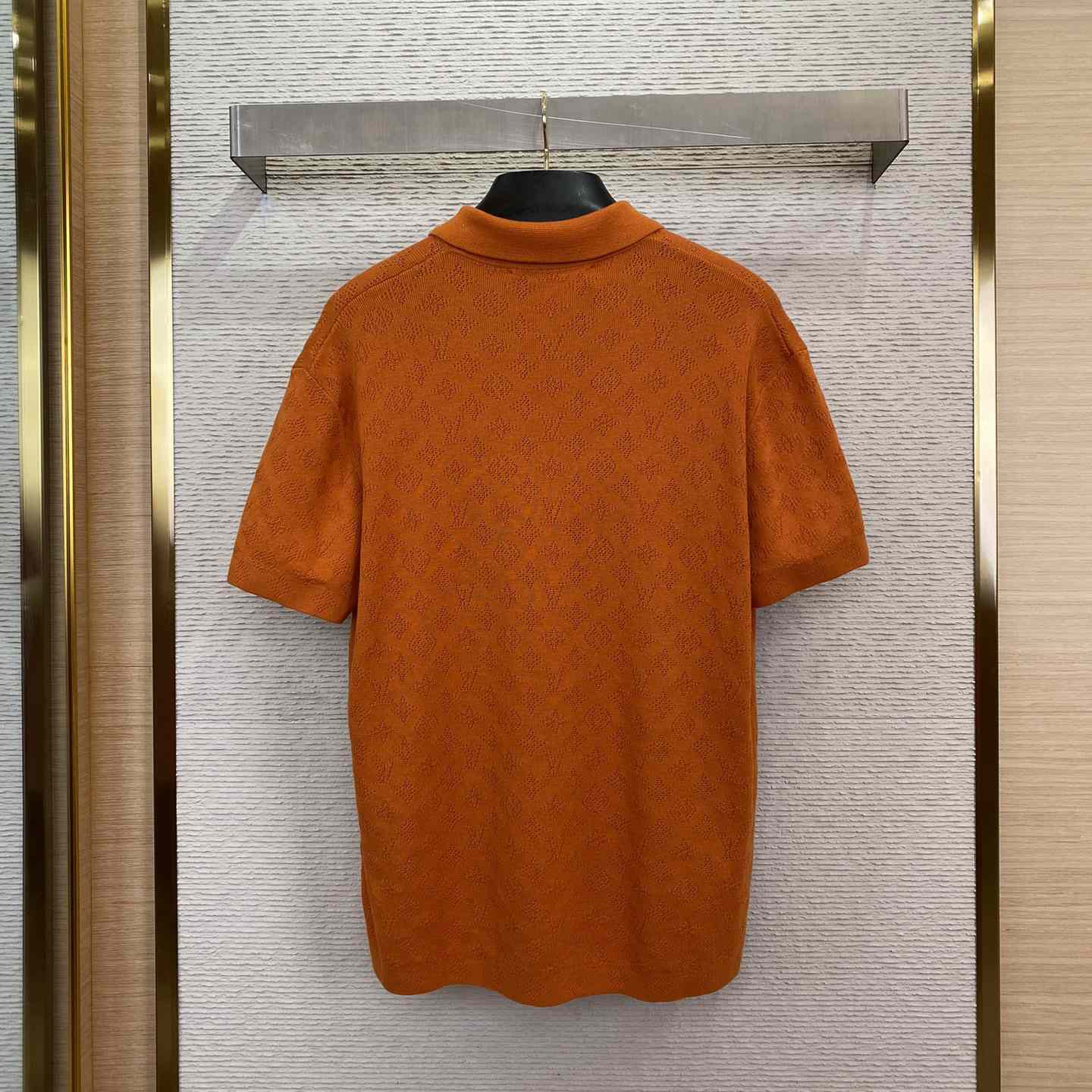 Louis Vuitton Monogram Pointelle Short-Sleeved Cotton Shirt   1AFQSY - PerfectKickZ