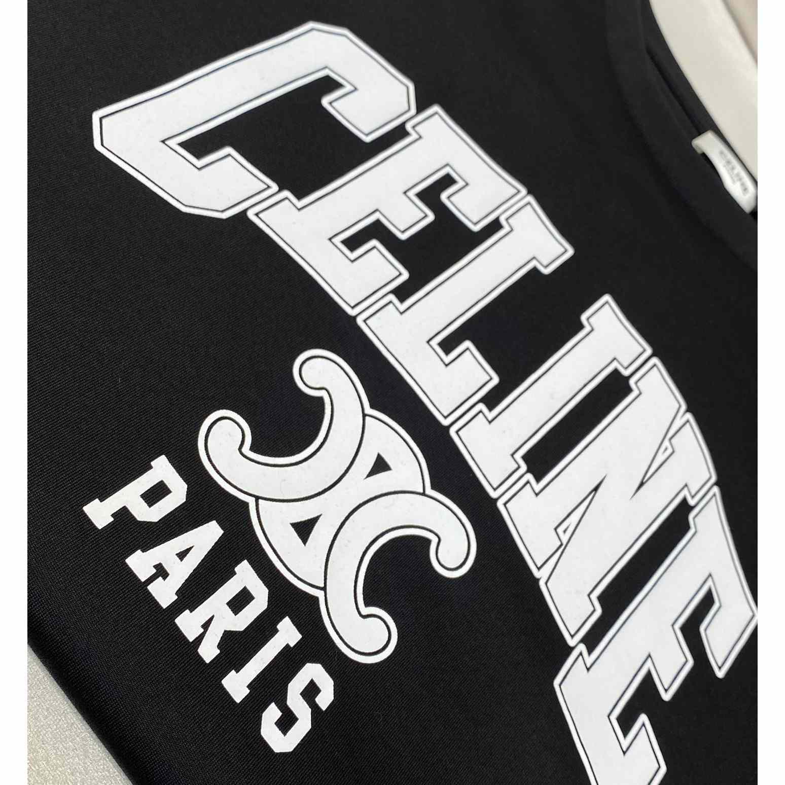 Celine Loose T-shirt In Cotton Jersey - PerfectKickZ