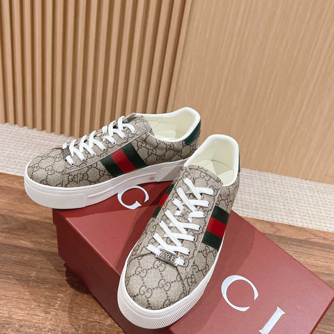 Gucci Ace Sneaker With Web - PerfectKickZ