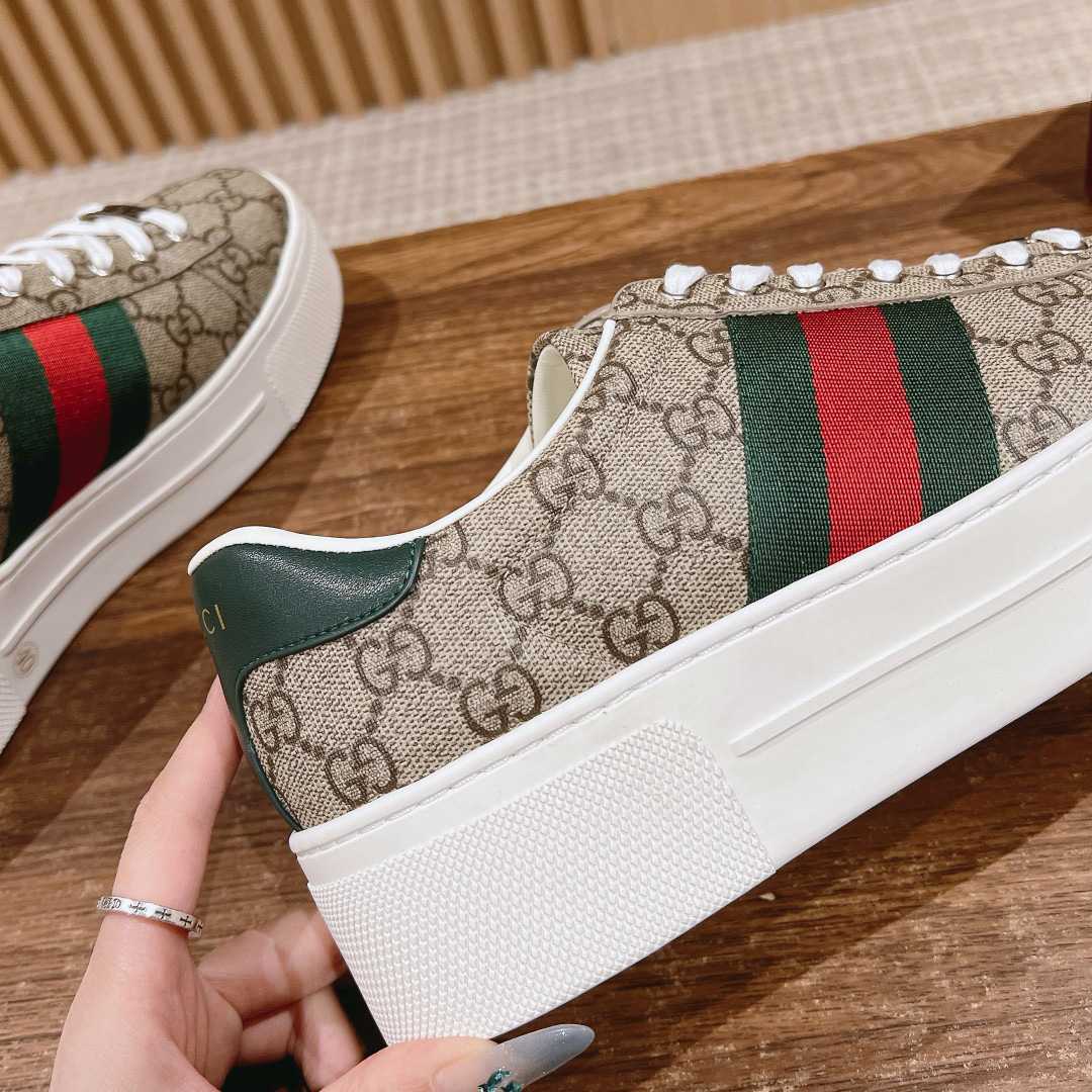 Gucci Ace Sneaker With Web - PerfectKickZ