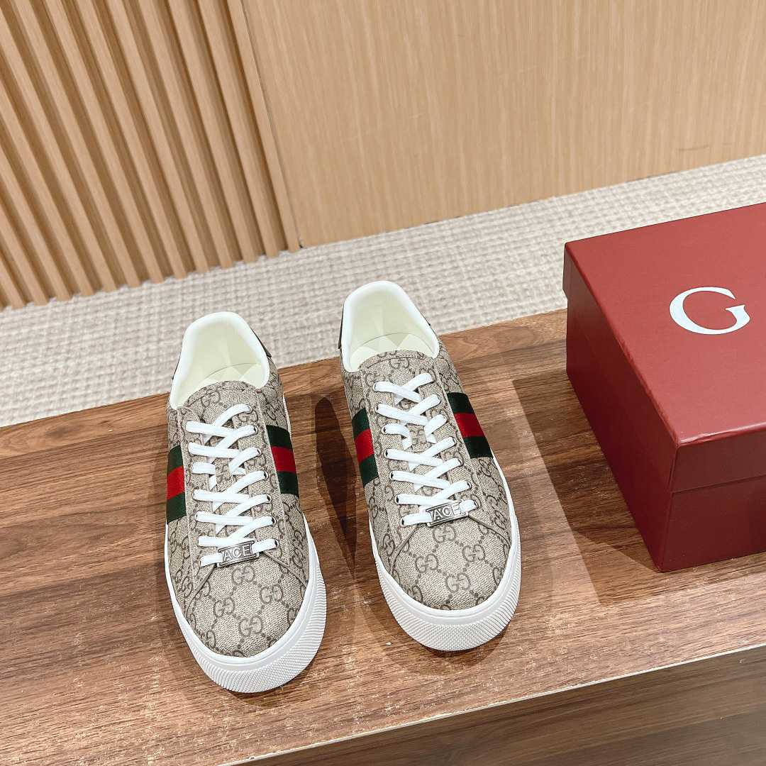 Gucci Ace Sneaker With Web - PerfectKickZ