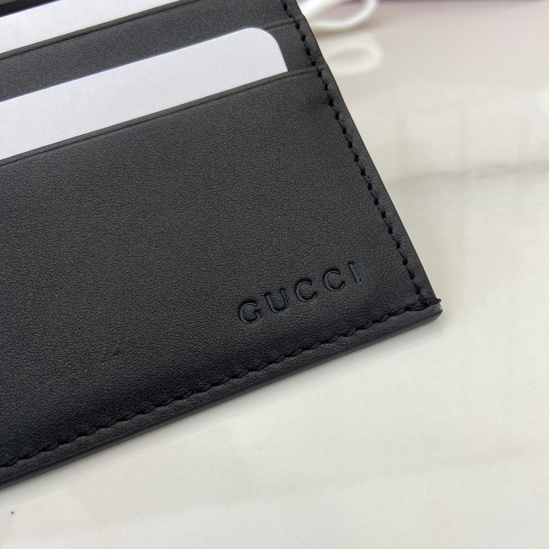 Gucci GG Emblem Embossed Card Case - PerfectKickZ