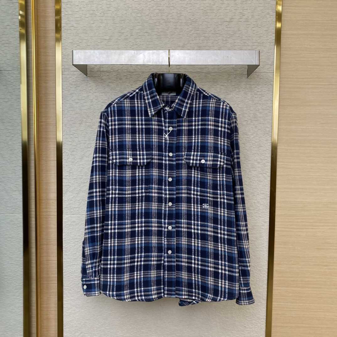 Celine Loose Lumberjack Shirt In Check Cotton - PerfectKickZ