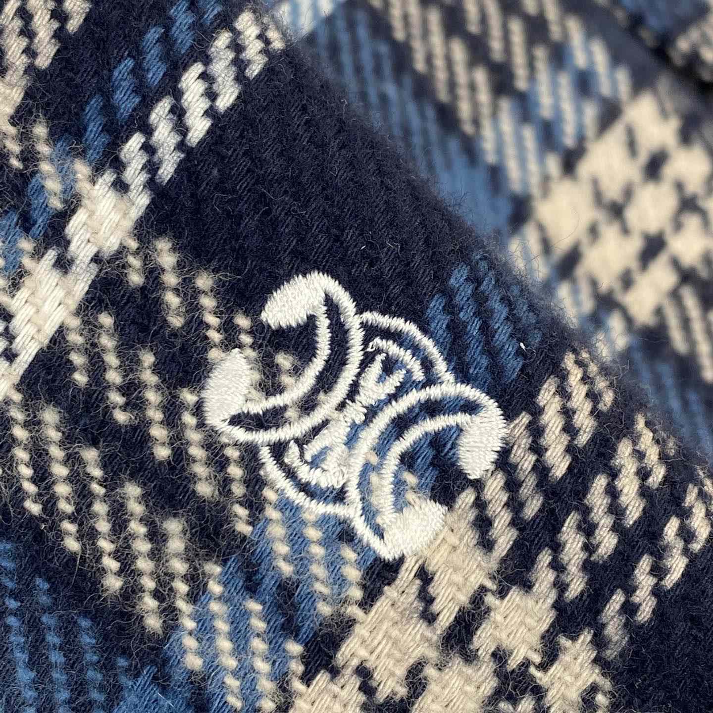 Celine Loose Lumberjack Shirt In Check Cotton - PerfectKickZ