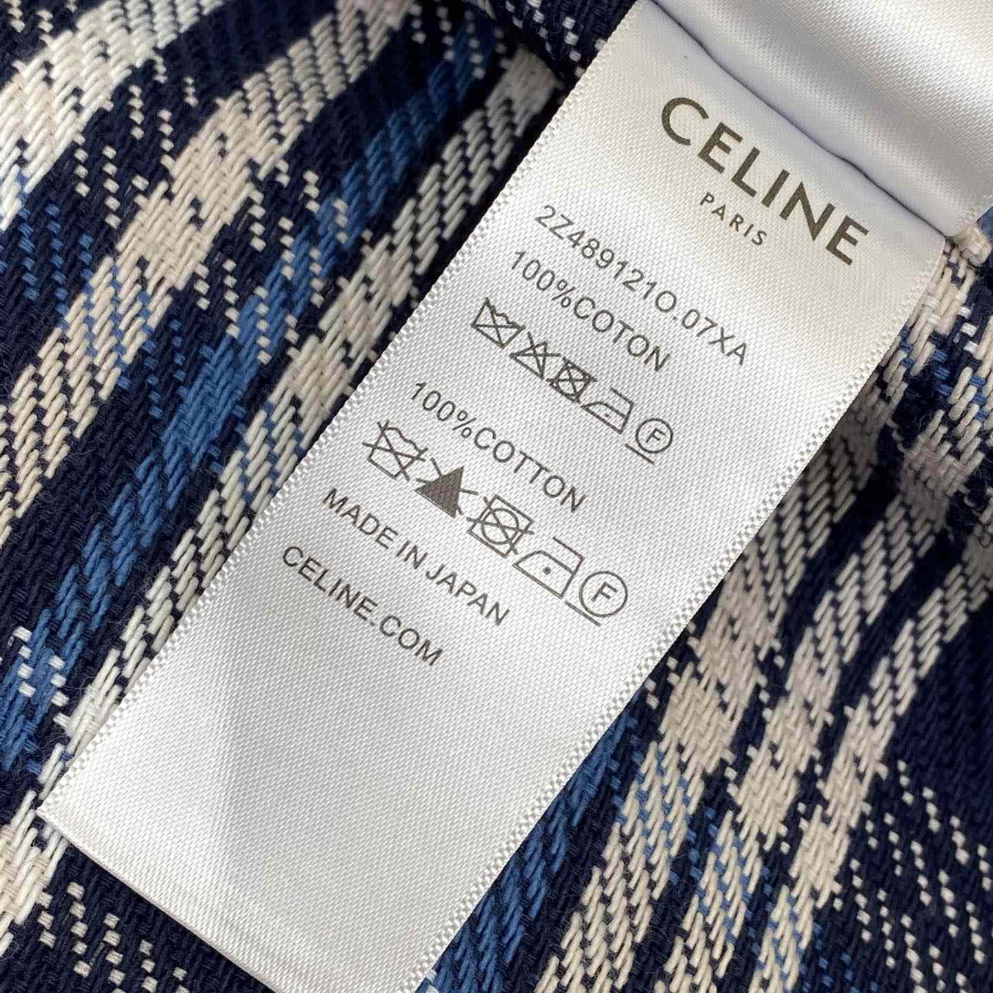 Celine Loose Lumberjack Shirt In Check Cotton - PerfectKickZ