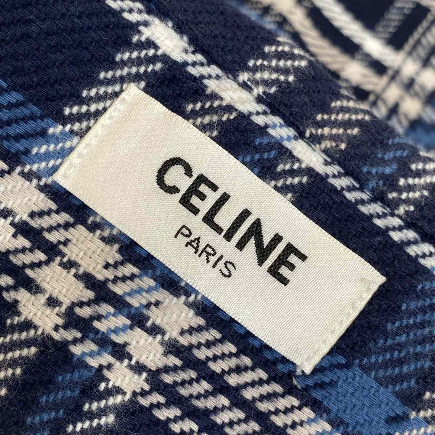 Celine Loose Lumberjack Shirt In Check Cotton - PerfectKickZ