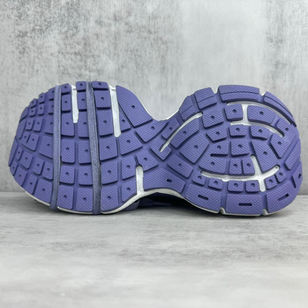 Balenciaga 3XL Net Sneaker In Lilac And White Polyester - PerfectKickZ