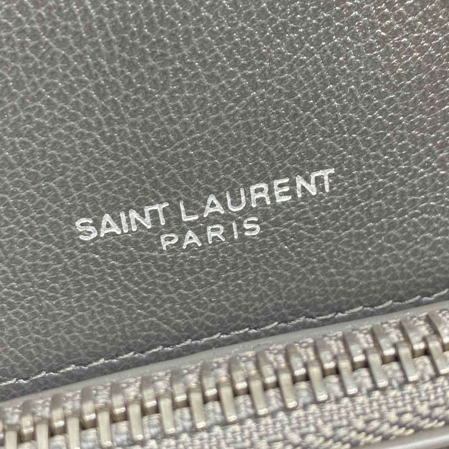 Saint Laurent Gray Matelassé Sheepskin Large College Bag  32cm - PerfectKickZ