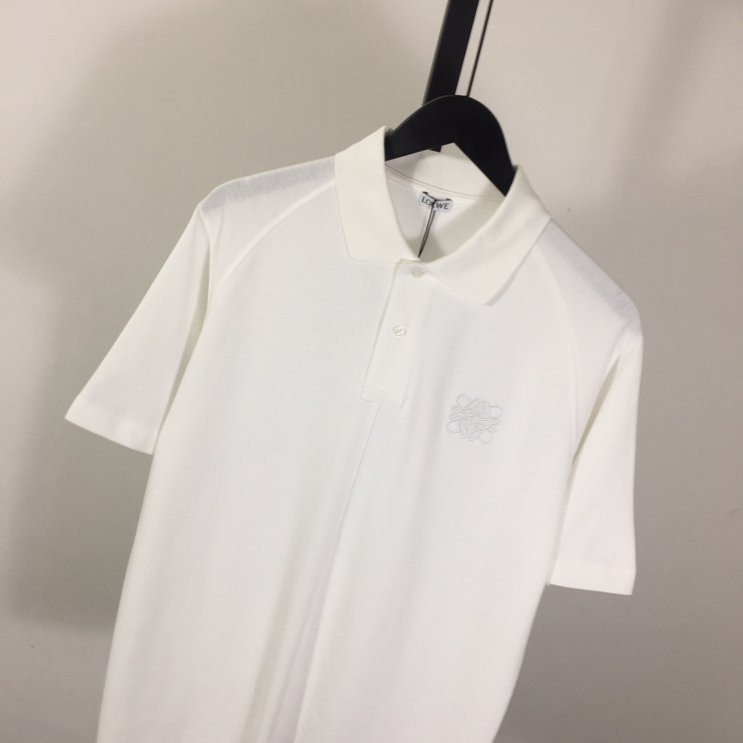 Loewe Logo Cotton Polo Shirt - PerfectKickZ