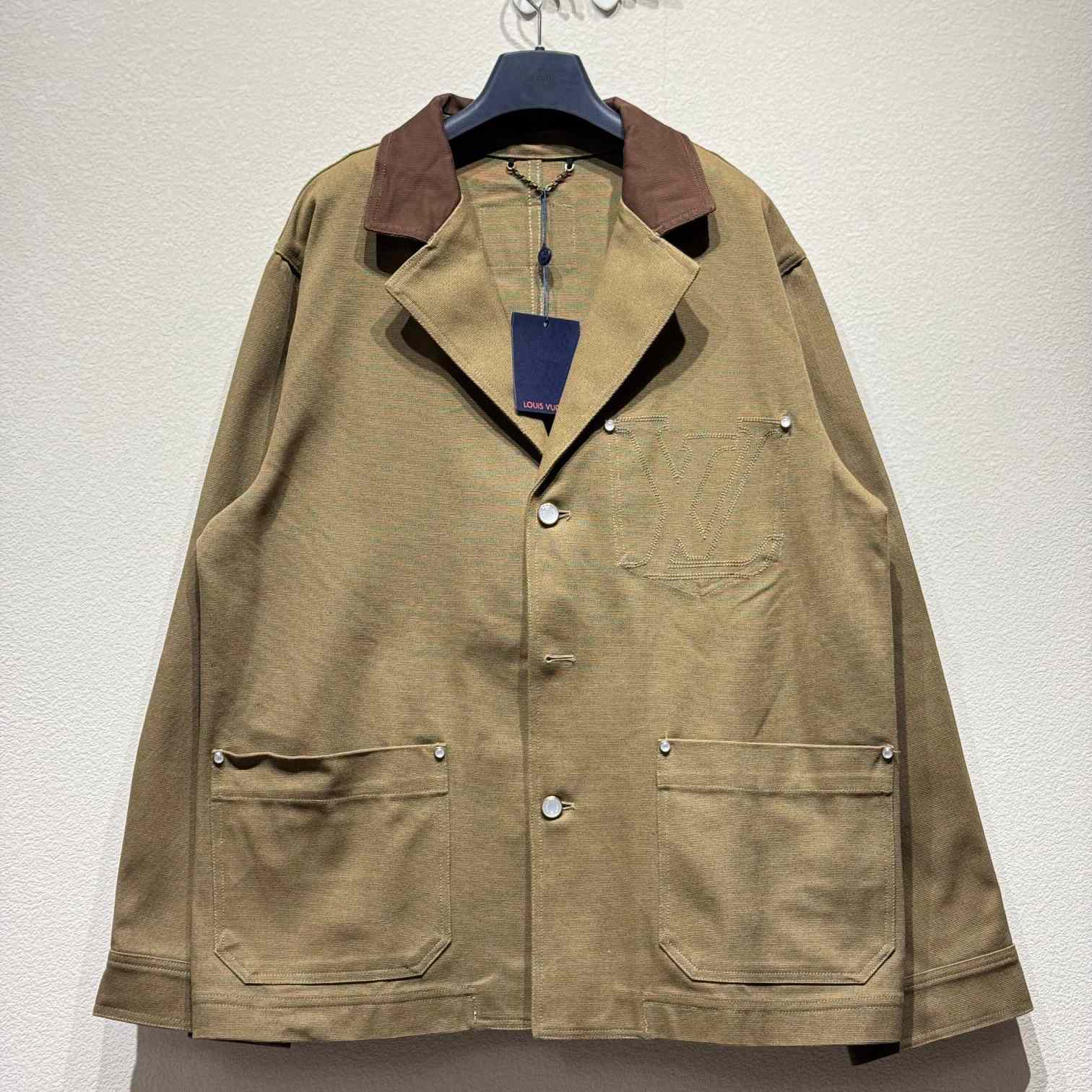 Louis Vuitton Tailored Workwear Cotton Canvas Jacket   1AGJ70 - PerfectKickZ