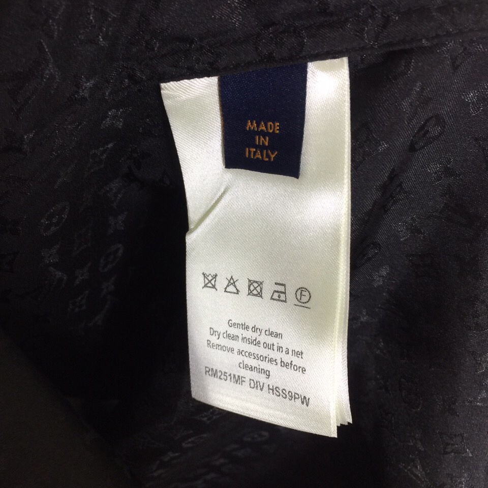 Louis Vuitton Monogram Long-Sleeved Silk Shirt   1AFWGJ - PerfectKickZ