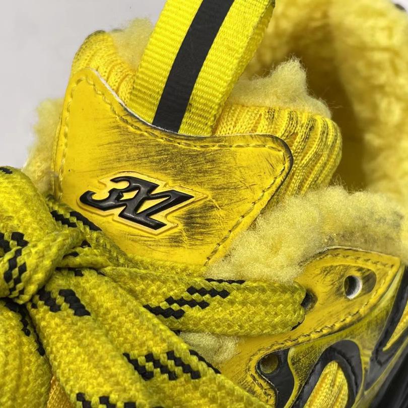 Balenciaga 3XL Ski Sneaker In Yellow And Black Mesh And Polyurethane - PerfectKickZ