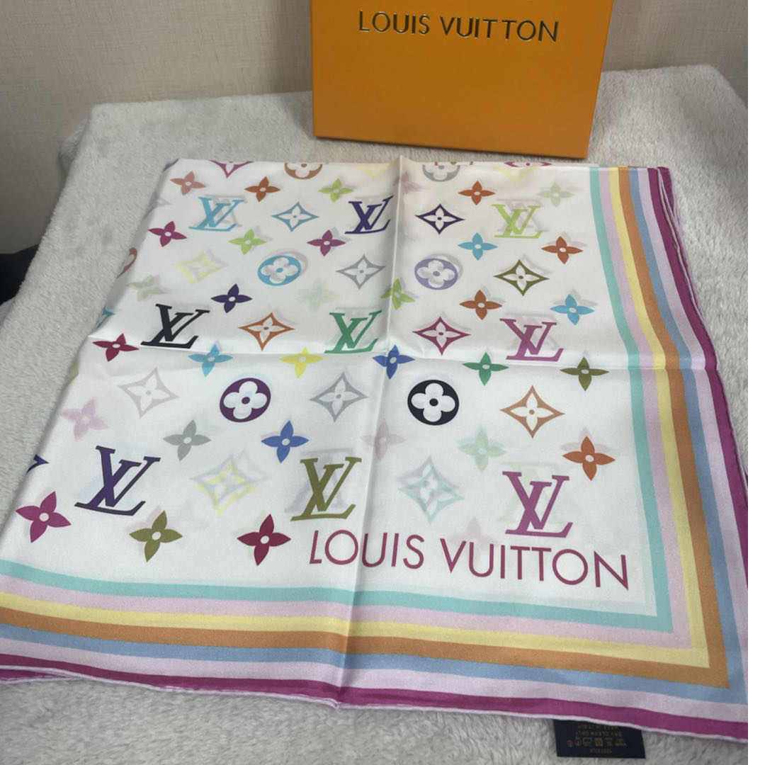Louis Vuitton LV x TM Monogram Multicolor Square 90  M96095  M94967 - PerfectKickZ