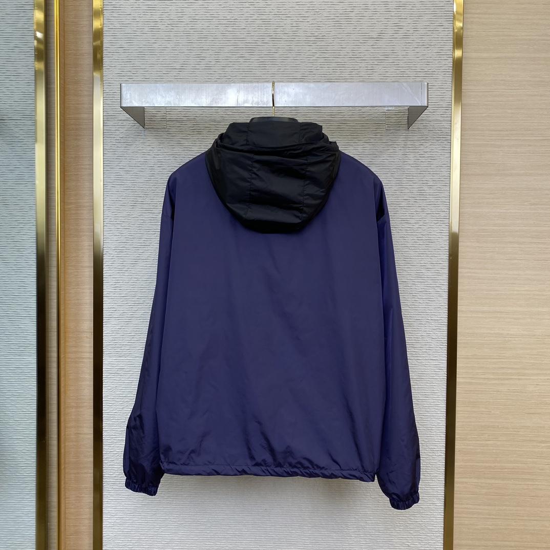 Prada Re-Nylon Reversible Hooded Jacket - PerfectKickZ