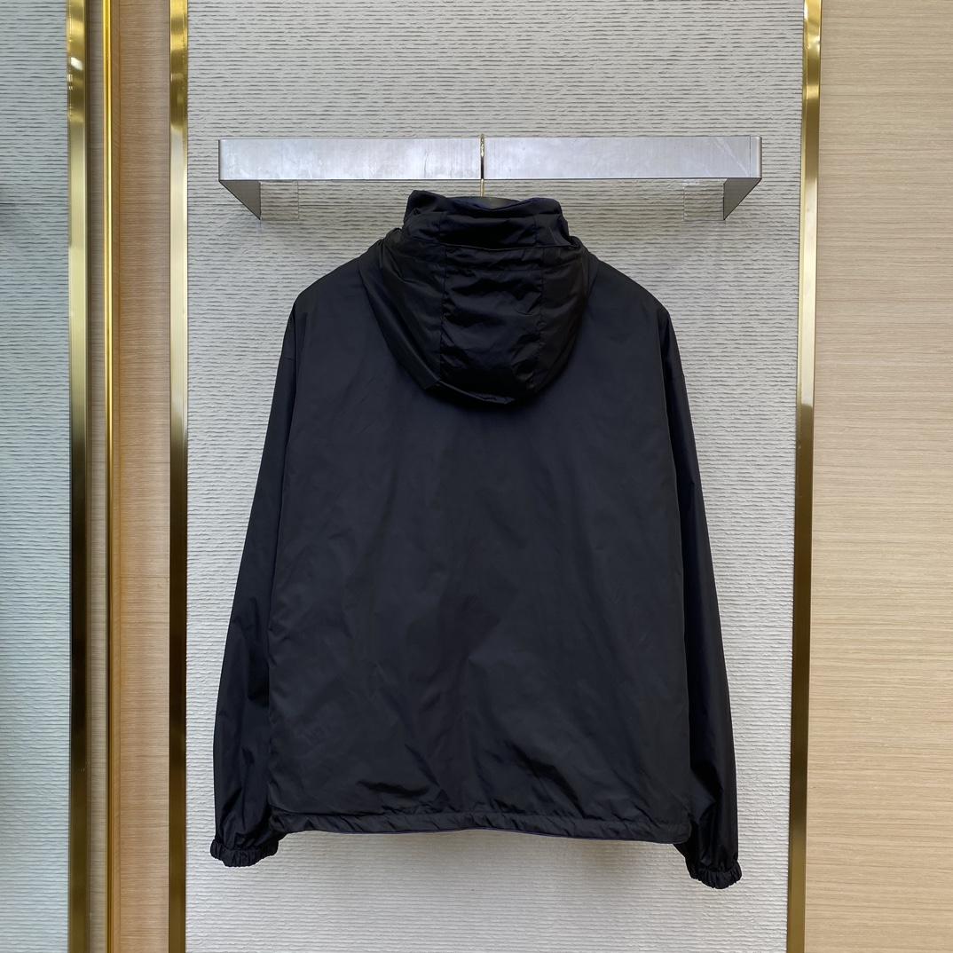 Prada Re-Nylon Reversible Hooded Jacket - PerfectKickZ