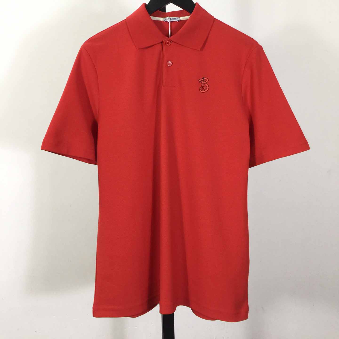Burberry B Snake Cotton Polo Shirt - PerfectKickZ