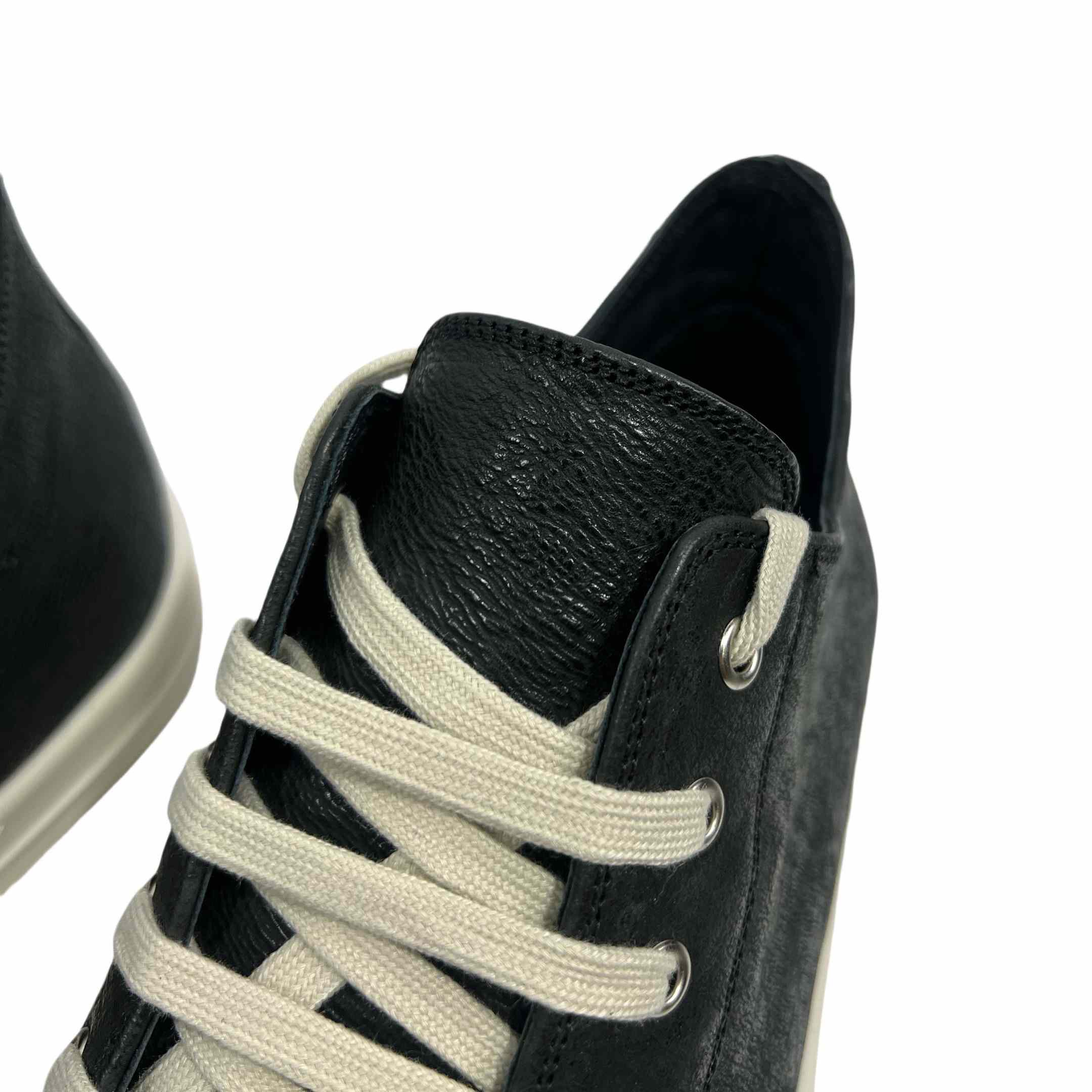 Rick Owens Leather Low-Top Sneakers - PerfectKickZ