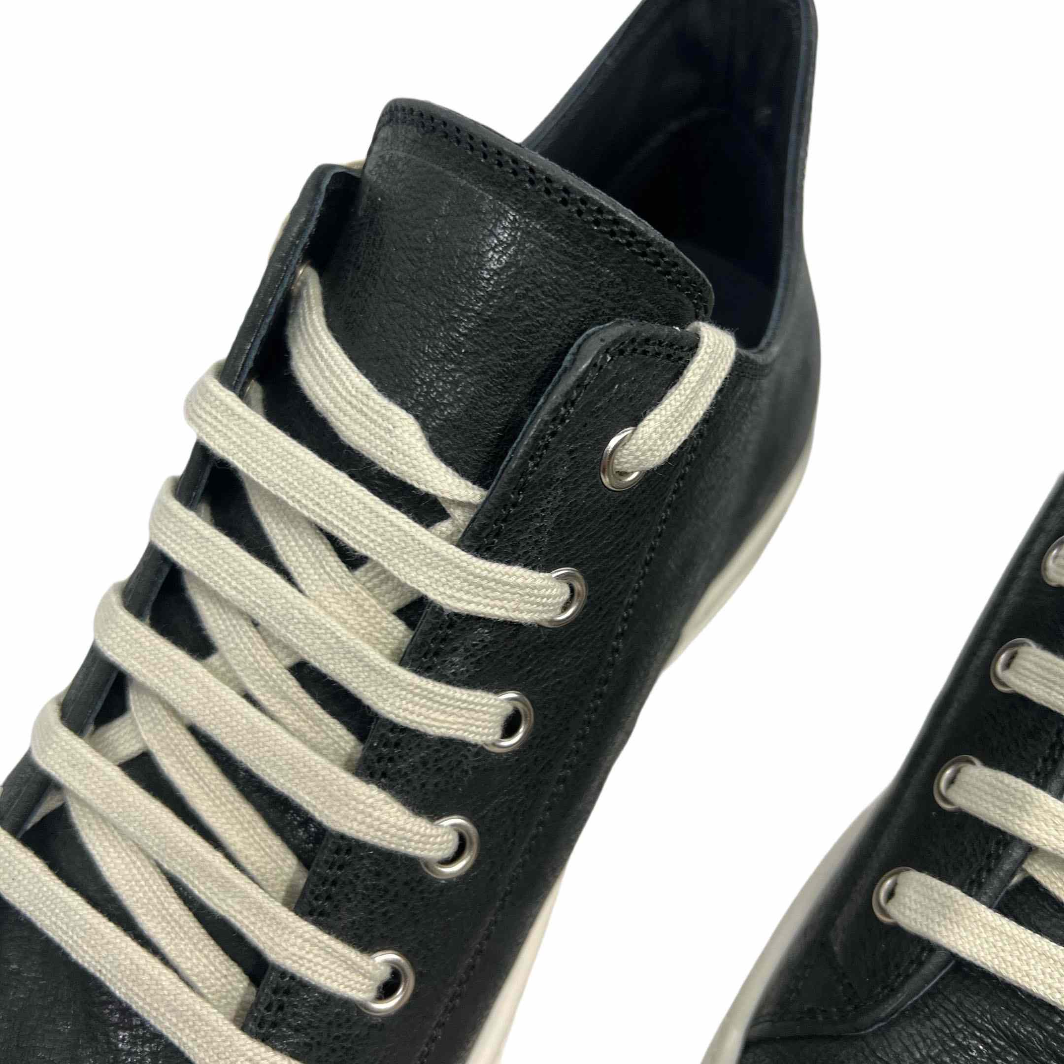 Rick Owens Leather Low-Top Sneakers - PerfectKickZ