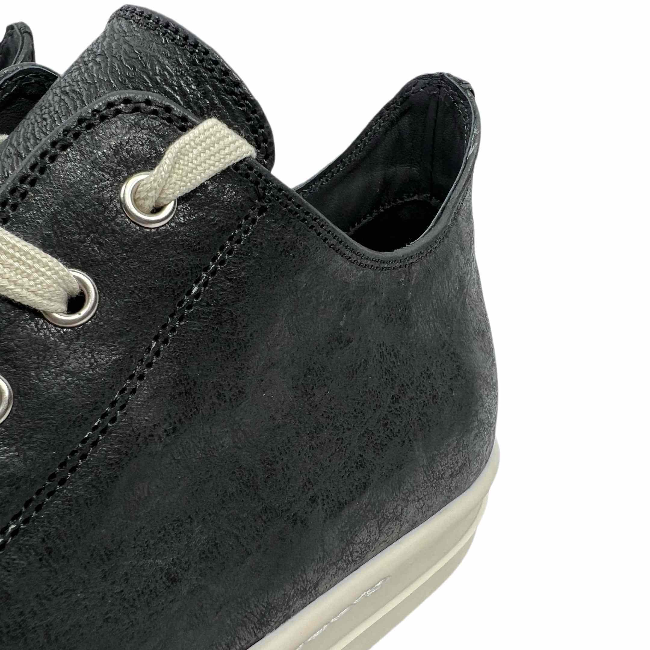 Rick Owens Leather Low-Top Sneakers - PerfectKickZ