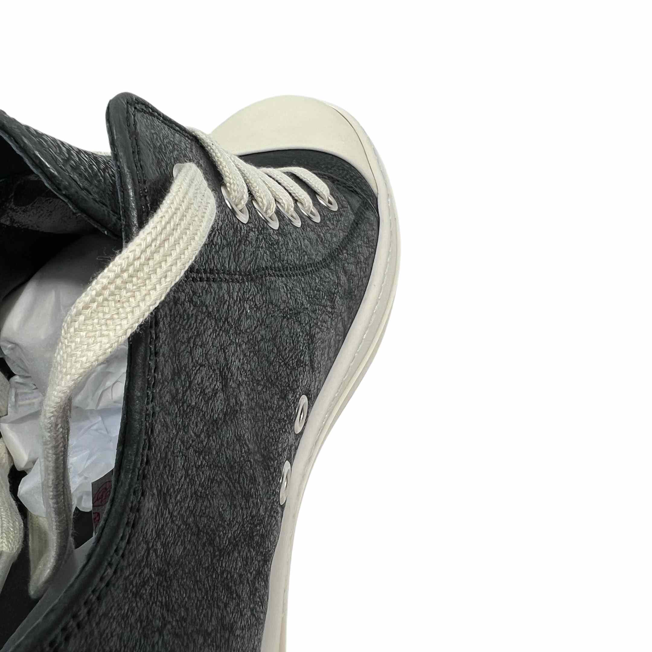 Rick Owens Leather Low-Top Sneakers - PerfectKickZ